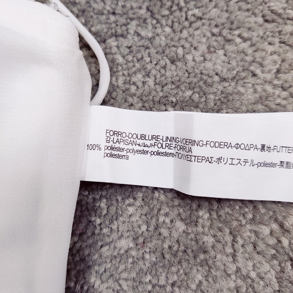 ZARA Oyster White Beaded Crop Top Women's Size Large NEW - Picture 6 of 6